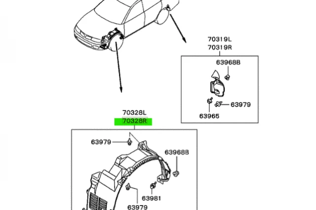 PASARUEDA DE PL�STICO INTERIOR DELANTERA
