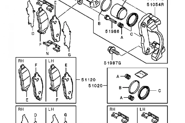PINZA DE FRENO DELANTERA IZQUIERDA