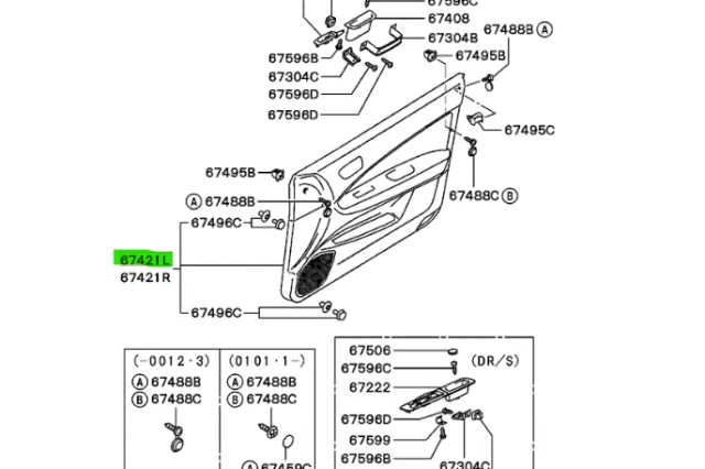 MOLDURA DE PUERTA/MANIJA DELANTERA