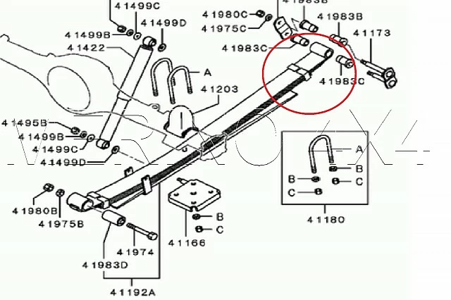 SILENTBLOCK BALLESTA PARTE TRASERA ABAJO 32mm