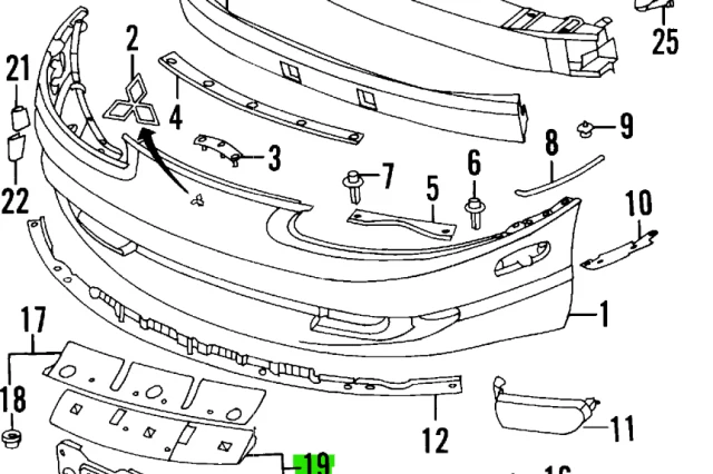 KIT DE DEFLECTOR DE AIRE LATERAL DERECHO