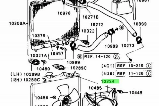 CARCASA DEL VENTILADOR DE REFRIGERACION