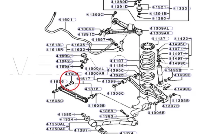 TORNILLO ESCENTRICO BRAZO SUSPENSION TRASERO