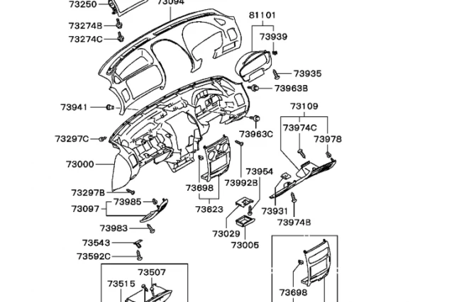 PANEL DEL TABLERO DE INSTRUMENTOS (INSTRUMENT PANEL CON)