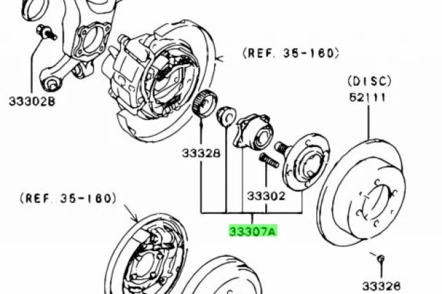 BUJE DE RUEDA TRASERA