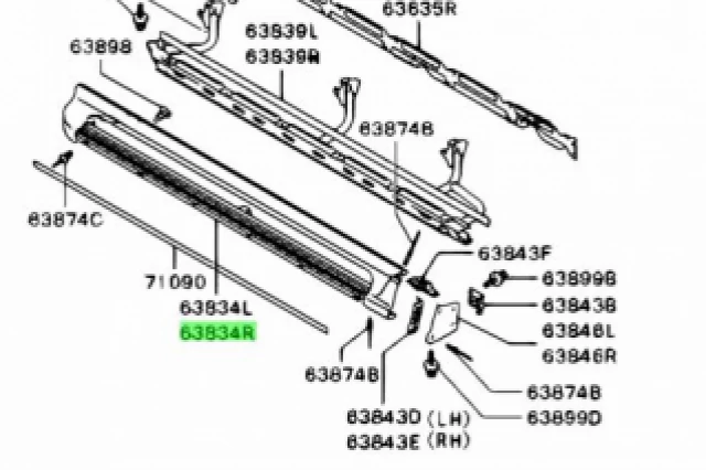 MOLDURA DE ESTRIBO LATERAL DERECHO