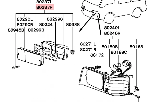 INTERMITENTE DELANTERO DERECHO PARA L300 (NO HOMOLOGADO)