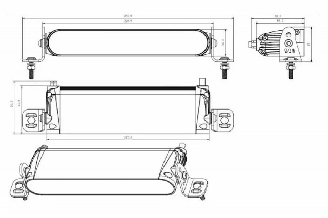Barra LED Slim 9