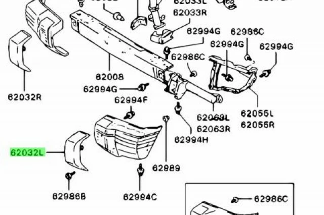 DEFENSA IZQUIERDA DE PARACHOQUES DELANTERO