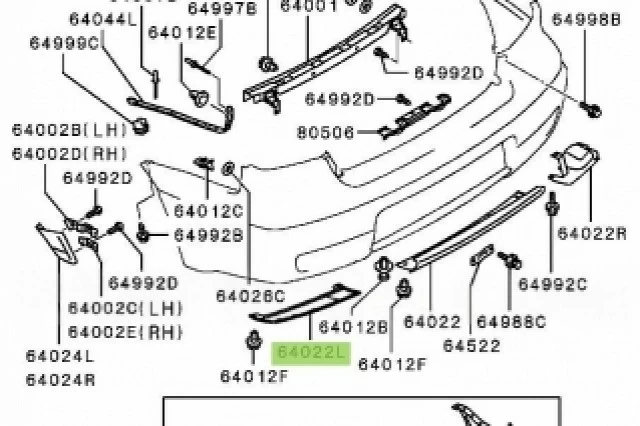 CUBIERTA INFERIOR IZQUIERDA DEL PARACHOQUES TRASERO CUBIERTA INFERIOR IZQUIERDA DEL PARACHOQUES TRASERO