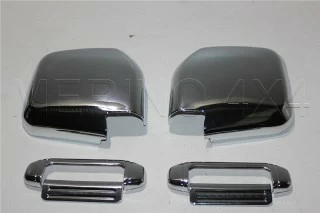 KIT CROMADO CARCASAS RETROVISOR + MANETAS