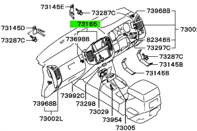 EMBELLECEDOR DEL PANEL CENTRAL DEL SALPICADERO