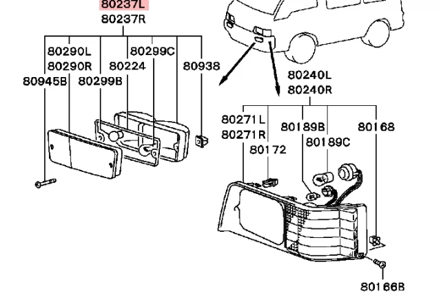 INTERMITENTE DELATERO IZQUIERDO PARA L300 (NO HOMOLOGADO)