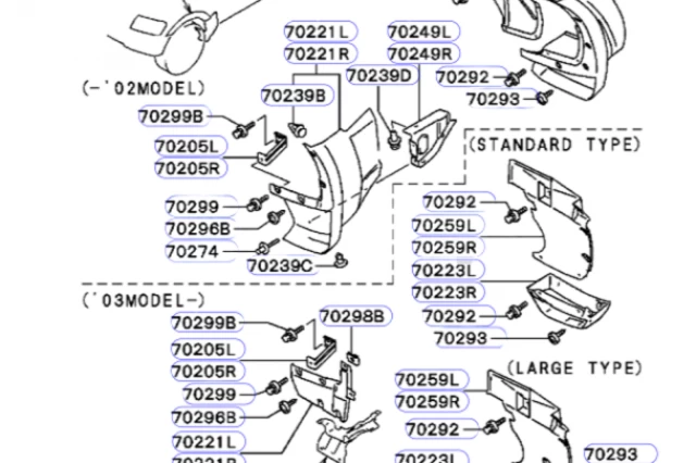 GUARDABARROS TRASERO DERECHO