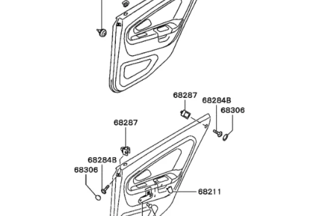 REVESTIMIENTO DE LA PUERTA TRASERA DERECHA