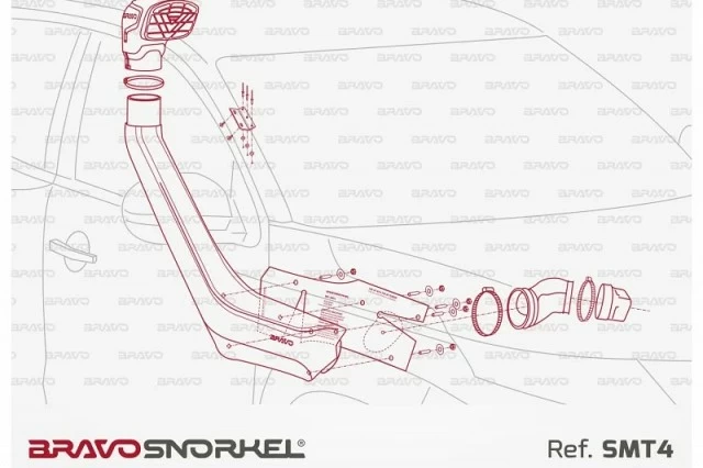 Bravo Snorkel MITSUBISHI L200/TRITON