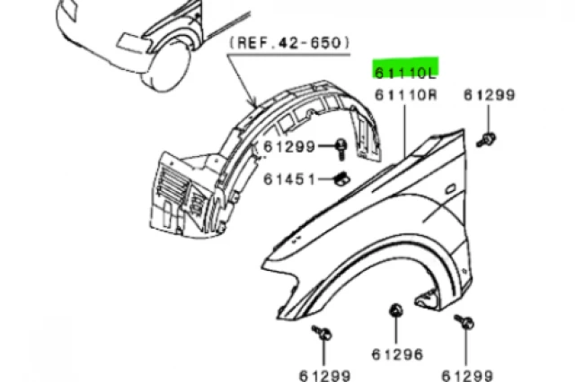 ALETA DELANTERA IZQUIERDA