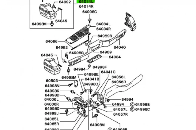 PUNTERA PARAGOLPE TRASERA IZQUIERDA