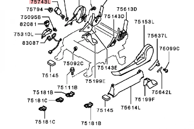 ENGANCHE DEL CINTURON DE SEGURIDAD