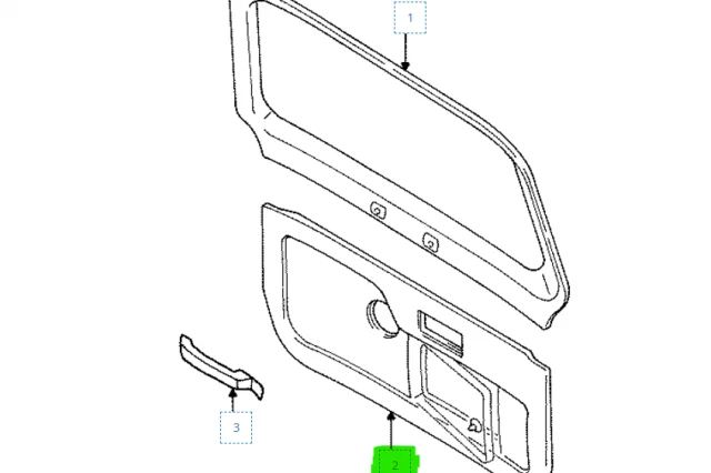 MOLDURA DE LA PUERTA TRASERA
