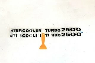 PEGATINA LATERAL INTERCOOLER TURBO 2500 (NEGRO)