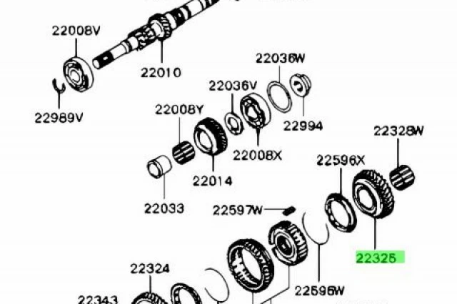 ENGRANAJE EJE INTERMEDIO M/T 2�