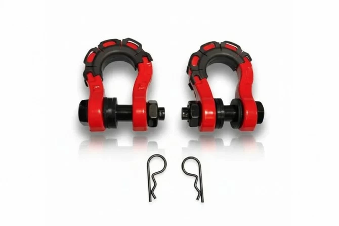 Pareja de Grilletes de Rescate 8T con Protectores y Aisladores