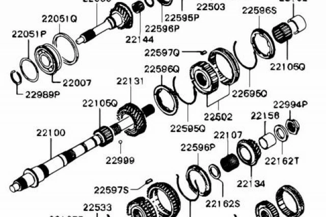 ENGRANAJE EJE PRINCIPAL M/T 1�