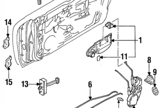 CERRADURA PUERTA DELANTERA DERECHA