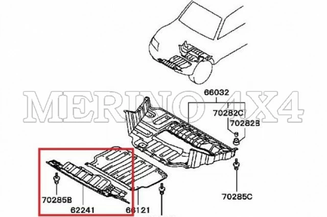 PROTECTOR DE CHAPA INTERCOOLER PARA V80