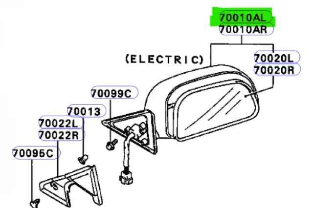 RETROVISOR IZQUIERDO