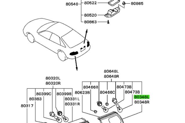 L�MPARA TRASERA IZQUIERDA