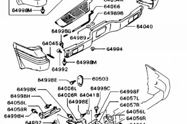 KIT DE ESQUINA DE PARAGOLPES TRASERO, LADO DERECHO