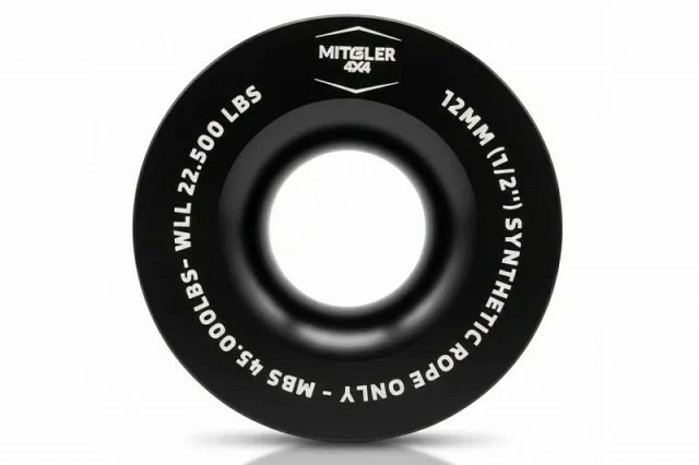 Anillo Negro 100mm de Rescate para Cuerda Sint�tica