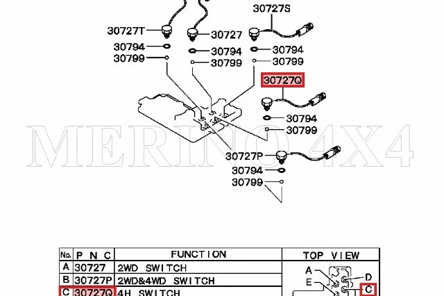 SENSOR TRANSFER PARA MONTERO DEL 2000> ORIGINAL LETRA C