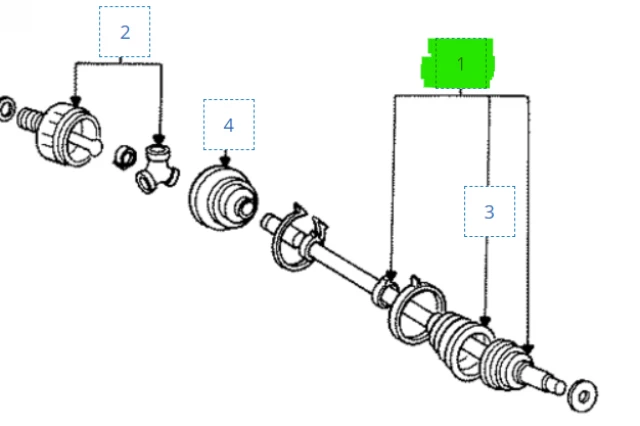 SEMIEJE DELANTERO COMPLETO (FLECHA/PALIER)