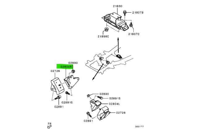 SOPORTE DE MOTOR DERECHO
