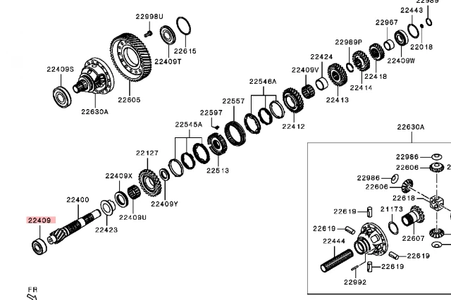 RODAMIENTO DE EJE DE SALIDA M/T