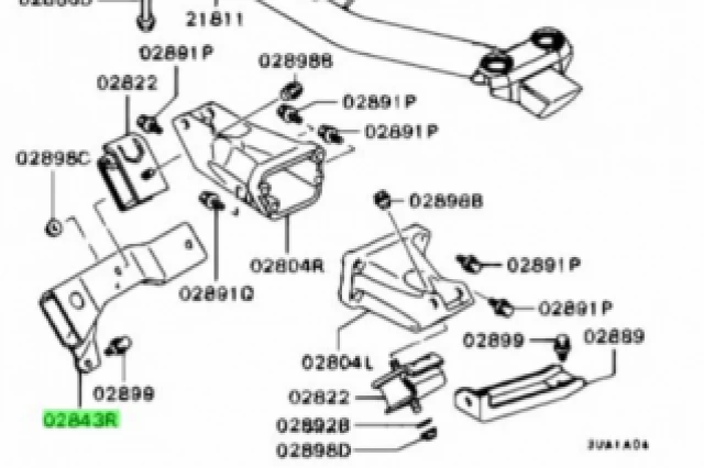TOPE COJ�N DE MONTAJE DELANTERO DERECHO MOTOR