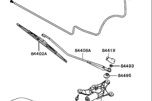 MOTOR DEL LIMPIAPARABRISAS TRASERO