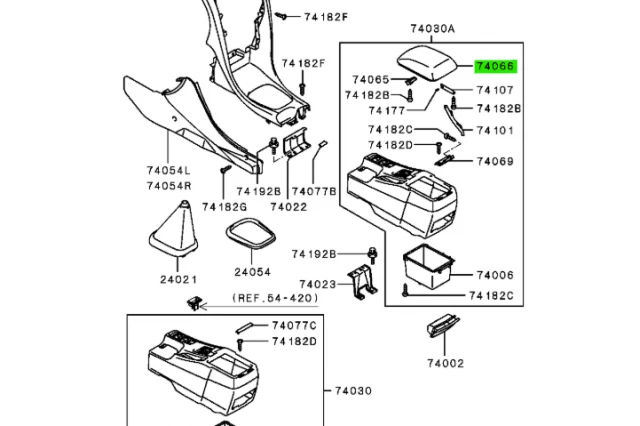 TAPA O CUBIERTA DE LA CONSOLA CENTRAL