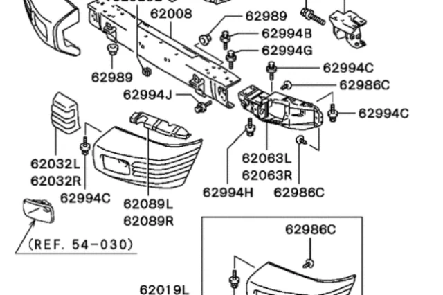 KIT DE ESQUINA DE PARACHOQUES DELANTERO DERECHO