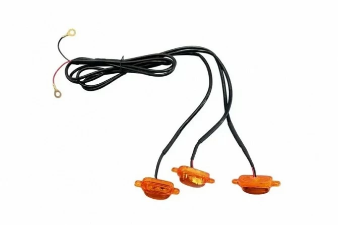 Kit de Luces LED Naranjas para Parrilla - 3 Puntos de Luz