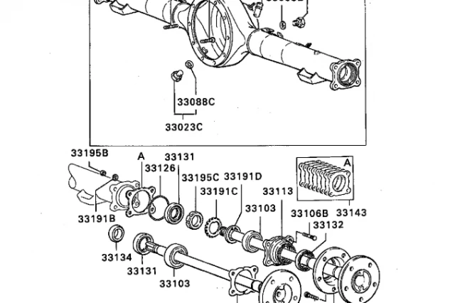 KIT DE EJE Y JUNTA DE EJE TRASERO