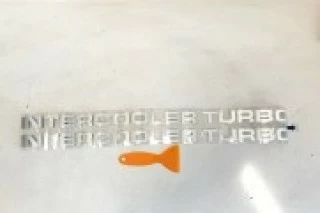 PEGATINA LATERAL INTERCOOLER TURBO (BLANCO)