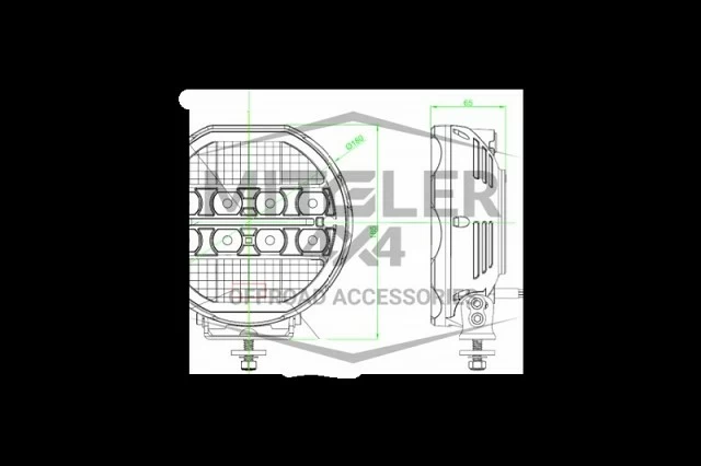 Faro led 108W Homologado