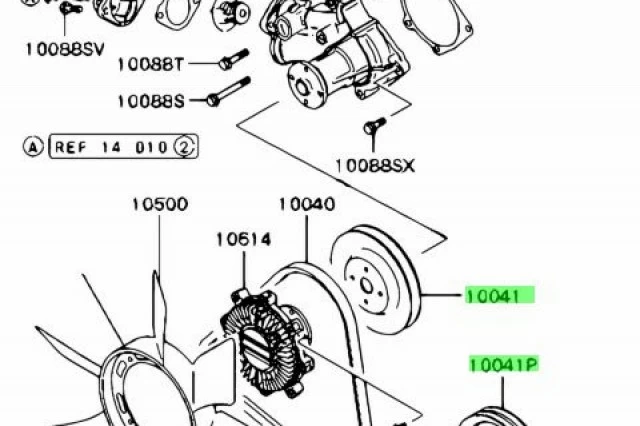 POLEA DE LA BOMBA DE AGUA