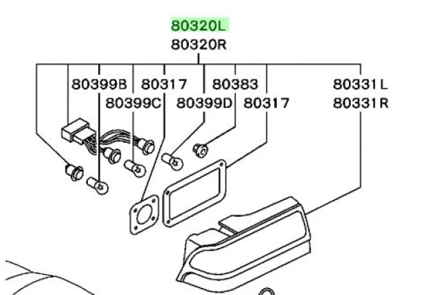 PILOTO TRASERO IZQUIERDO PARA ECLIPSE