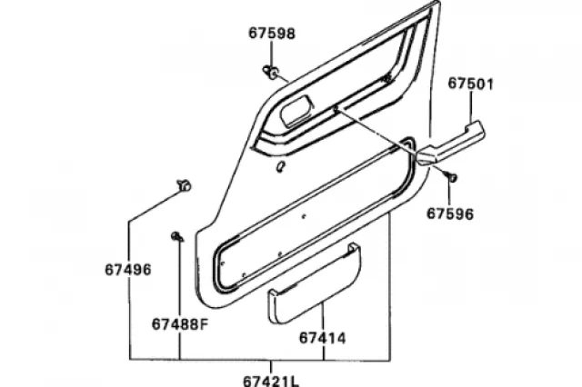 GUARNECIDO DE PUERTA DELANTERA DERECHA