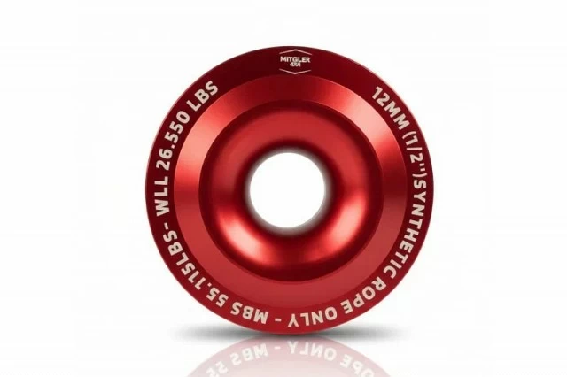 Anillo Rojo 120mm de Rescate para Cuerda Sint�tica